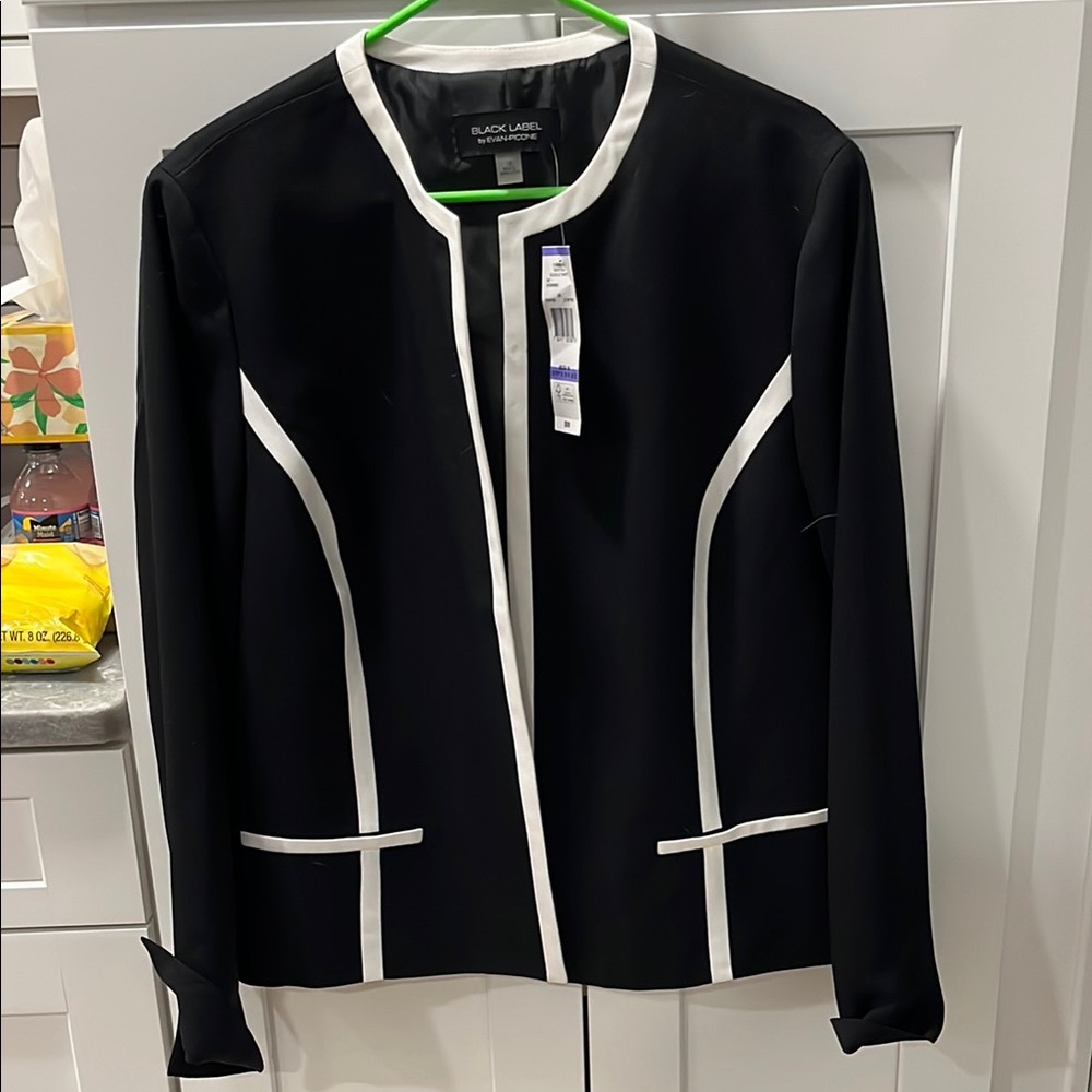 Black Label Women's Black and White Jacket